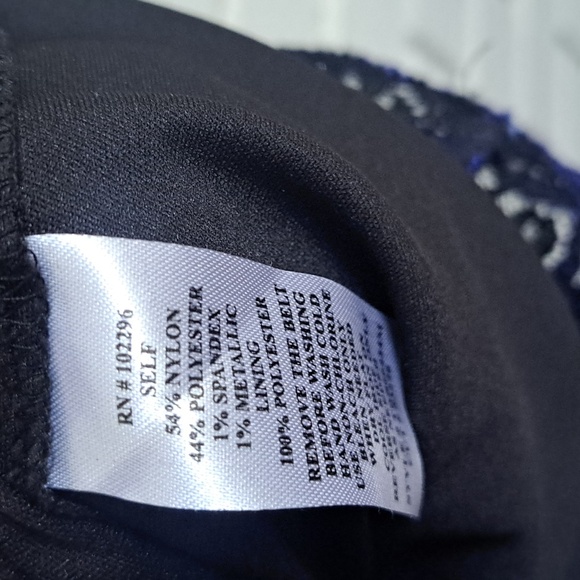 Connected Apparel Chevron Lace Overlay Silver Glitter Formal Dress. Size 14 - Picture 8 of 8